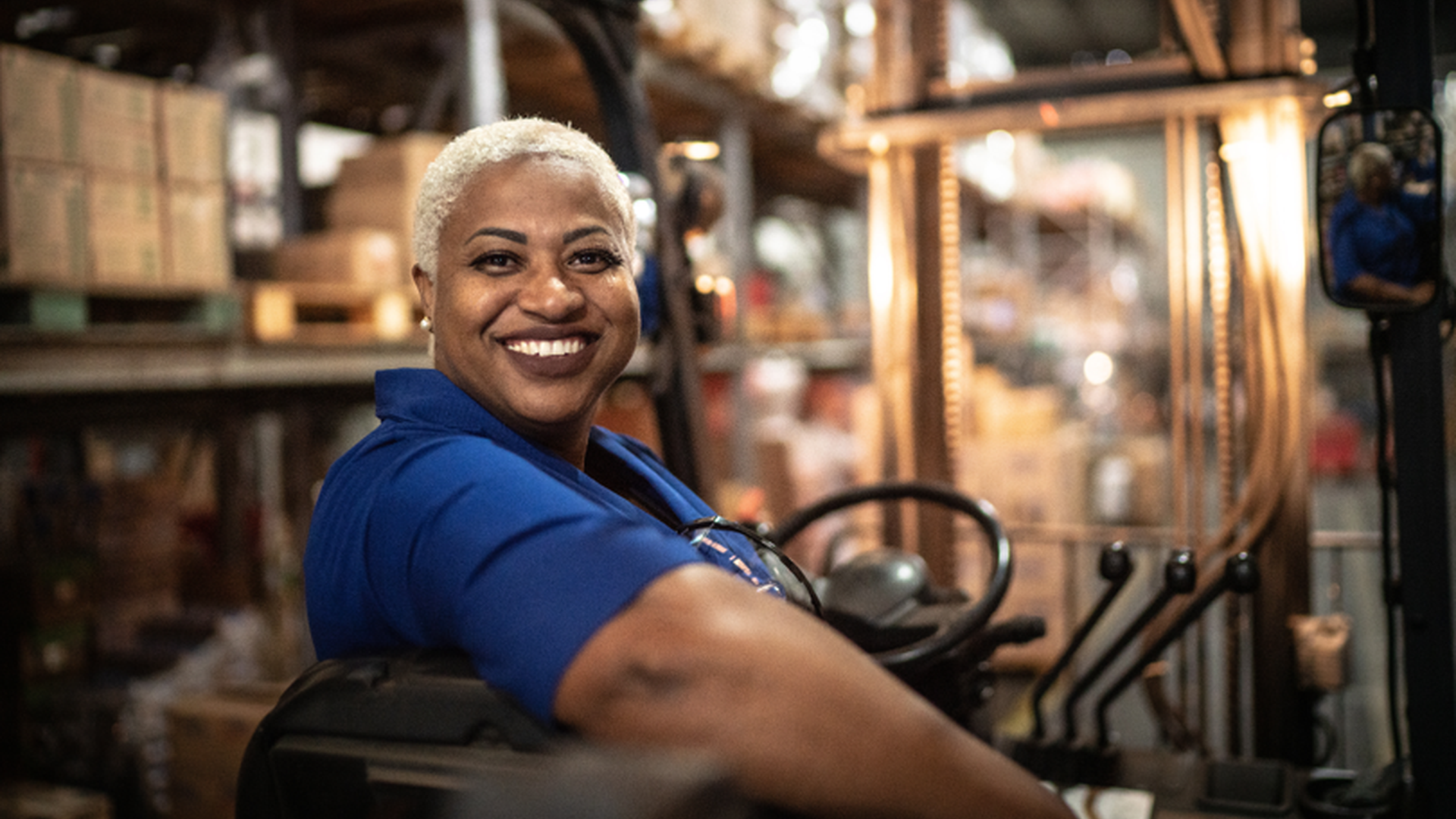 Warehouse training scene
